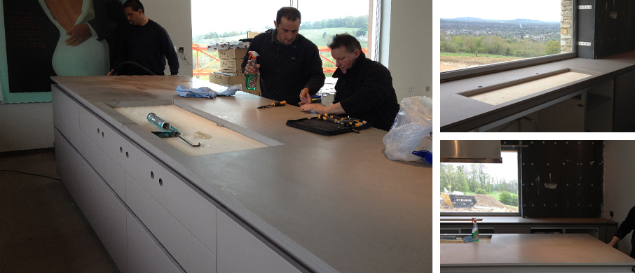 Contemporary Italian kitchen designed and installed by Abitalia