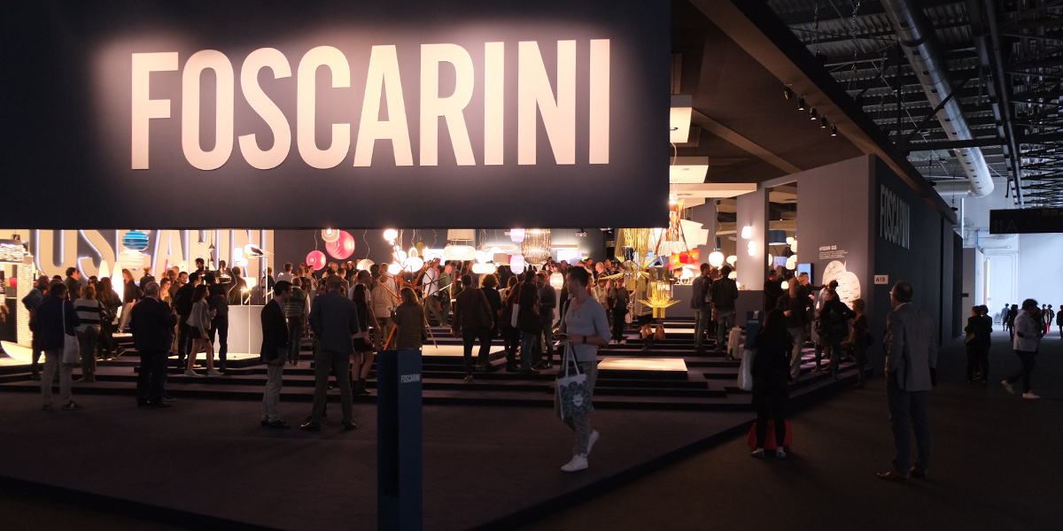 Foscarini's stand at Euroluce 2015 at Salone del Mobile